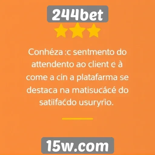 Desempenho do atendimento ao cliente no 244bet