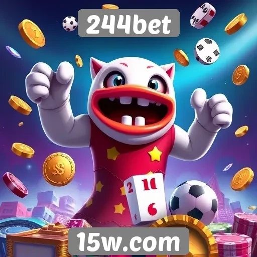 Diversidade de jogos disponíveis na 244bet