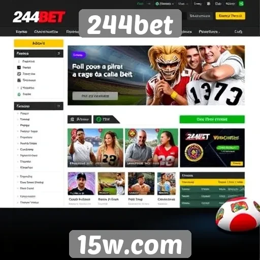 Mudanças recentes na interface do site 244bet