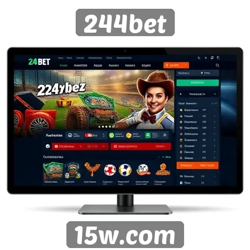 Avaliação da interface do site 244bet